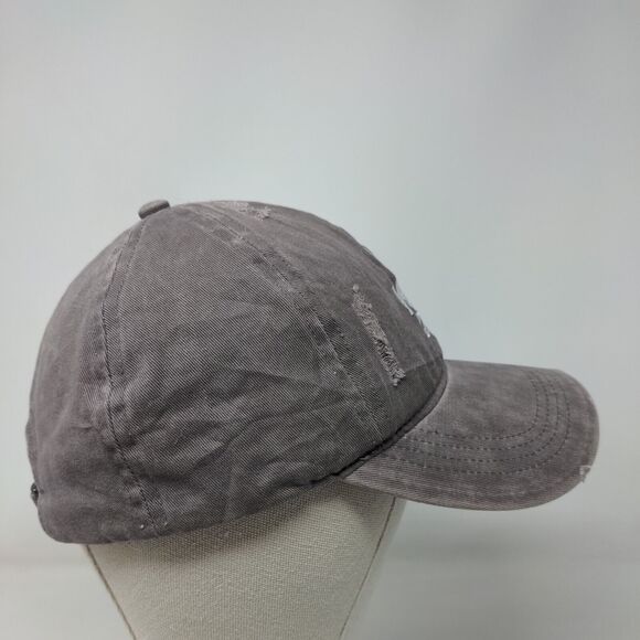 Best Mom Ever Slideback Hat Purpleish-Gray OSFM Embroidered 6 Panel - Picture 4 of 8